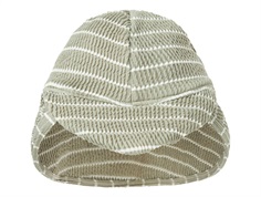 Lil Atelier sun hat forest fog with white stripes UPF 50+  